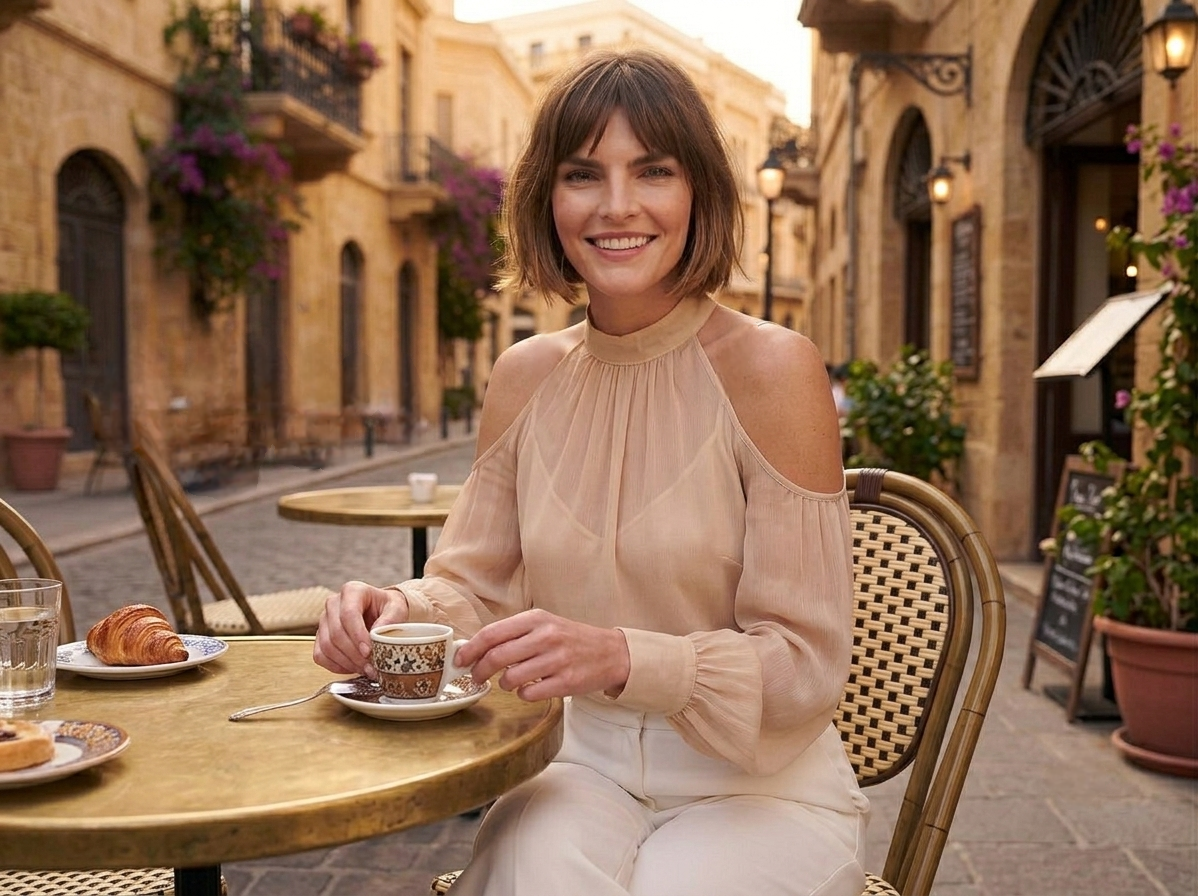 chiffon Beige top - Image 2