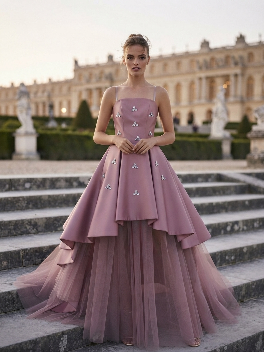 Exquisite Purple Gown - Image 2