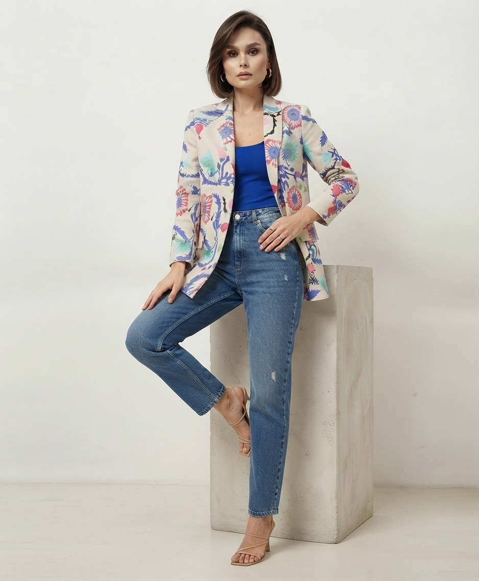 floral blazer - Image 2