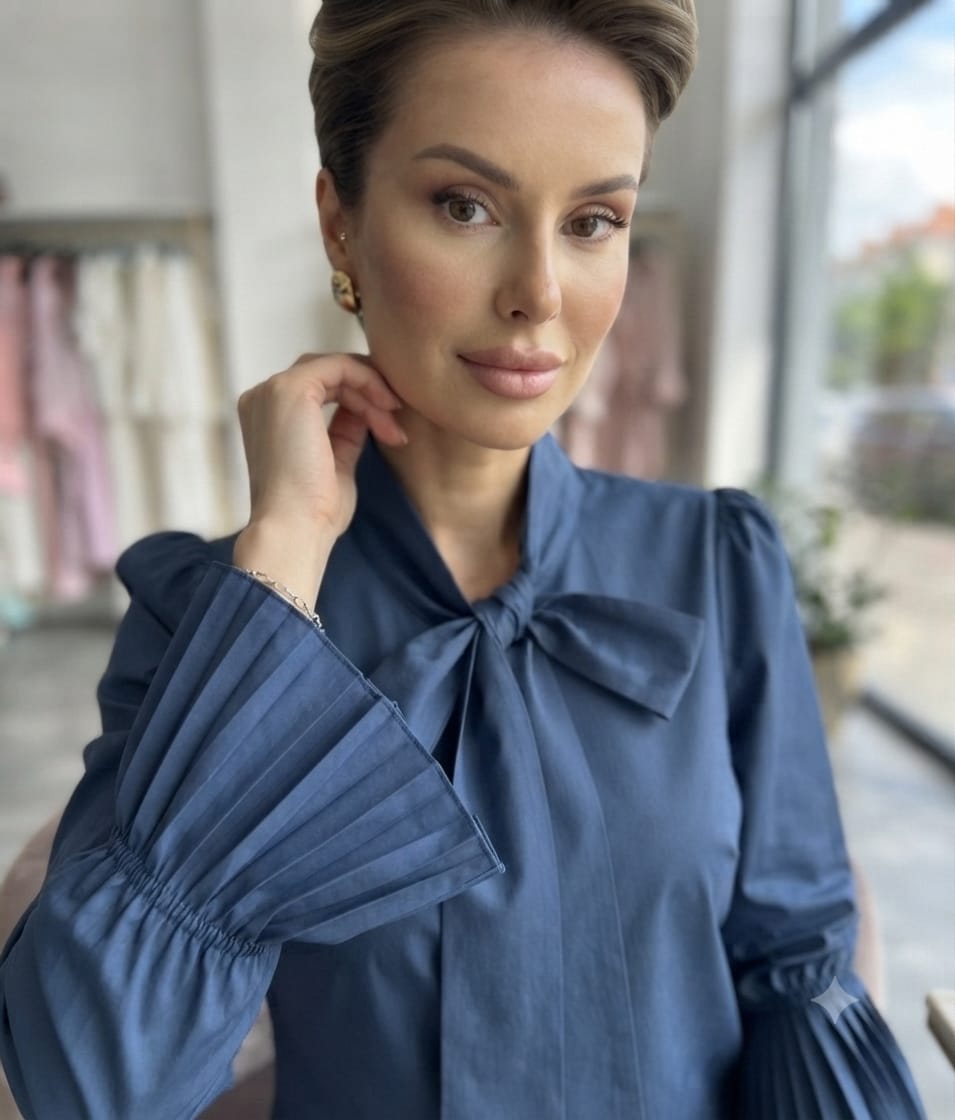 Navy fancy shirt - Image 2