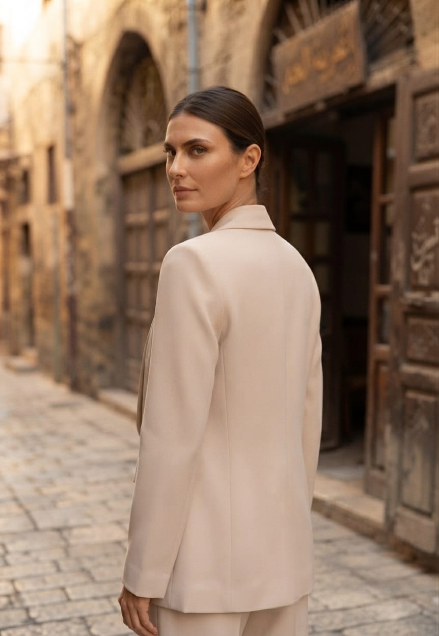 Open beige blazer - Image 2
