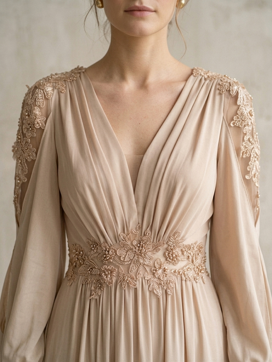 Silk Golden Gown - Image 2