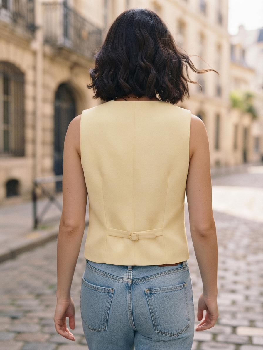 classic yellow vest - Image 3