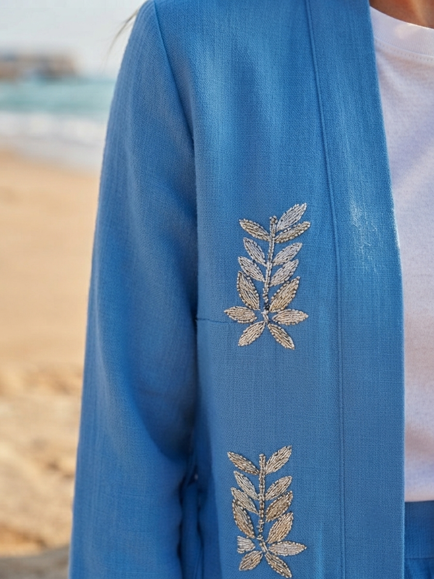 Blue embroidered set - Image 3