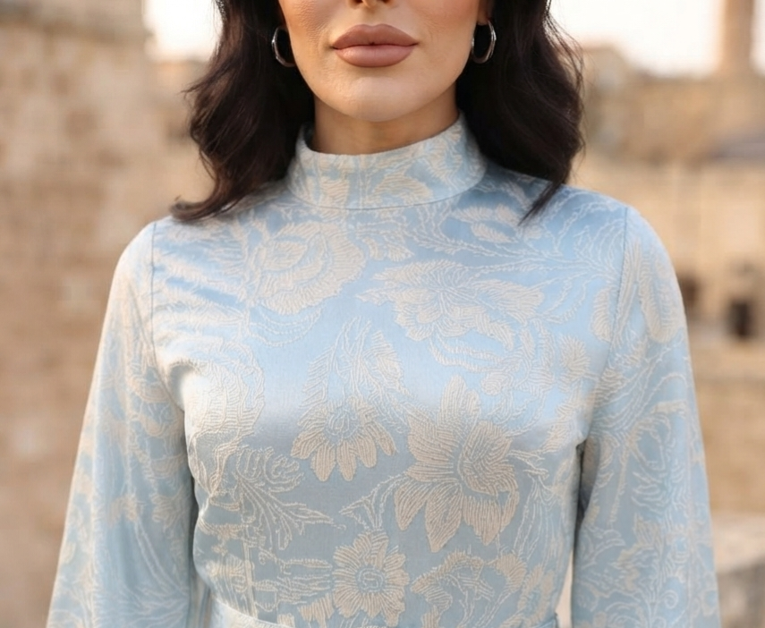 Blue Print Dress - Image 3