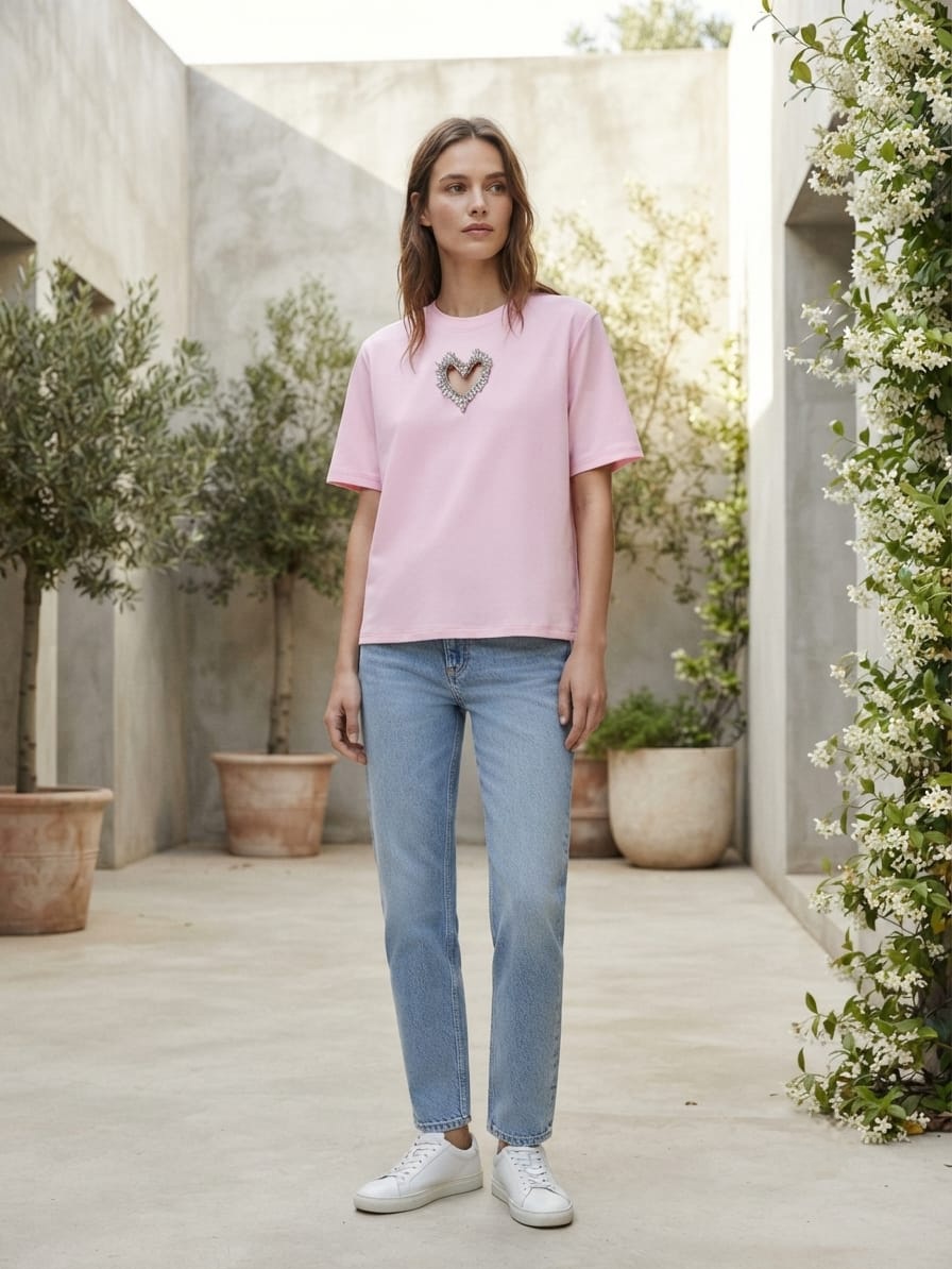 Heart Pink Tee - Image 3