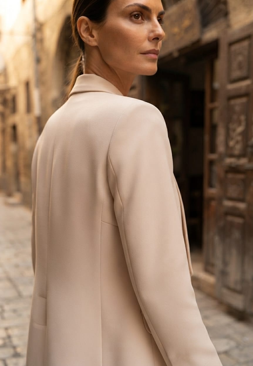 Open beige blazer - Image 3