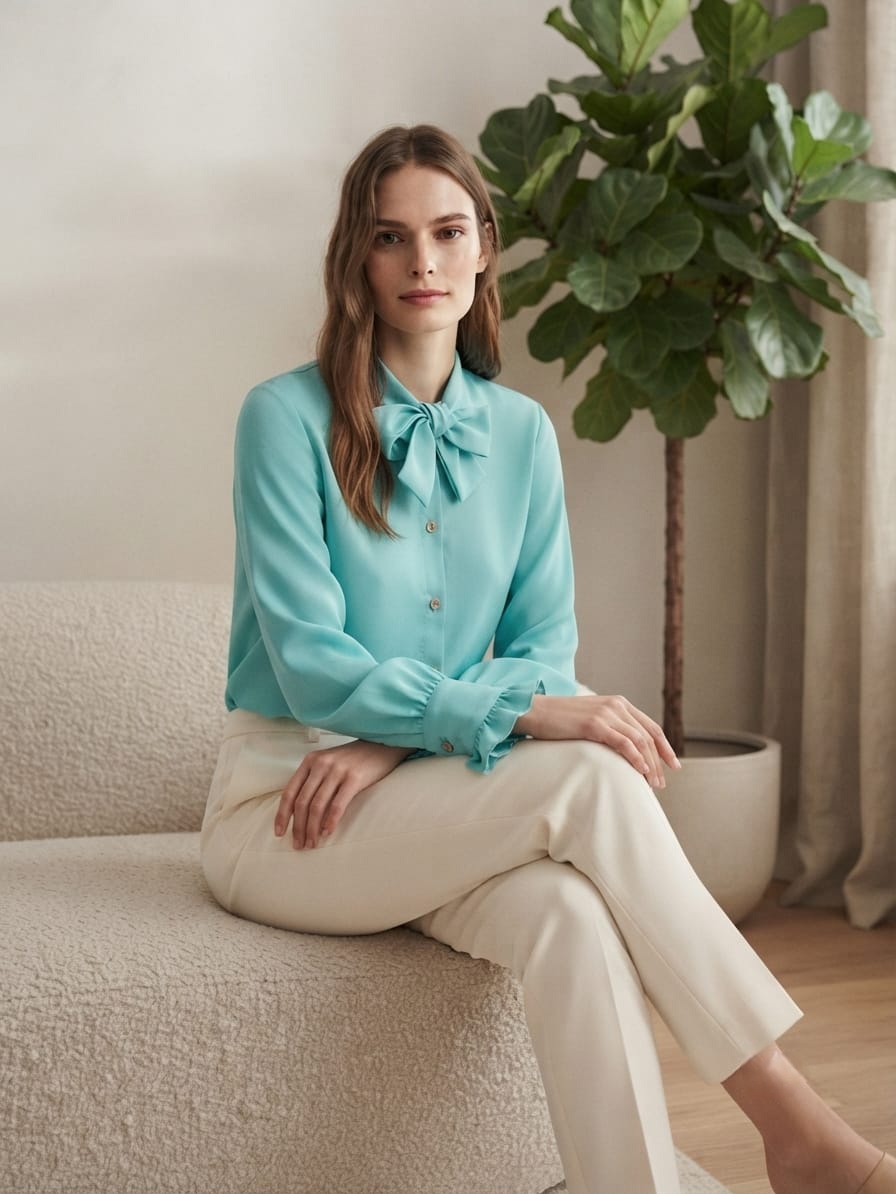 Turquoise shirt - Image 3