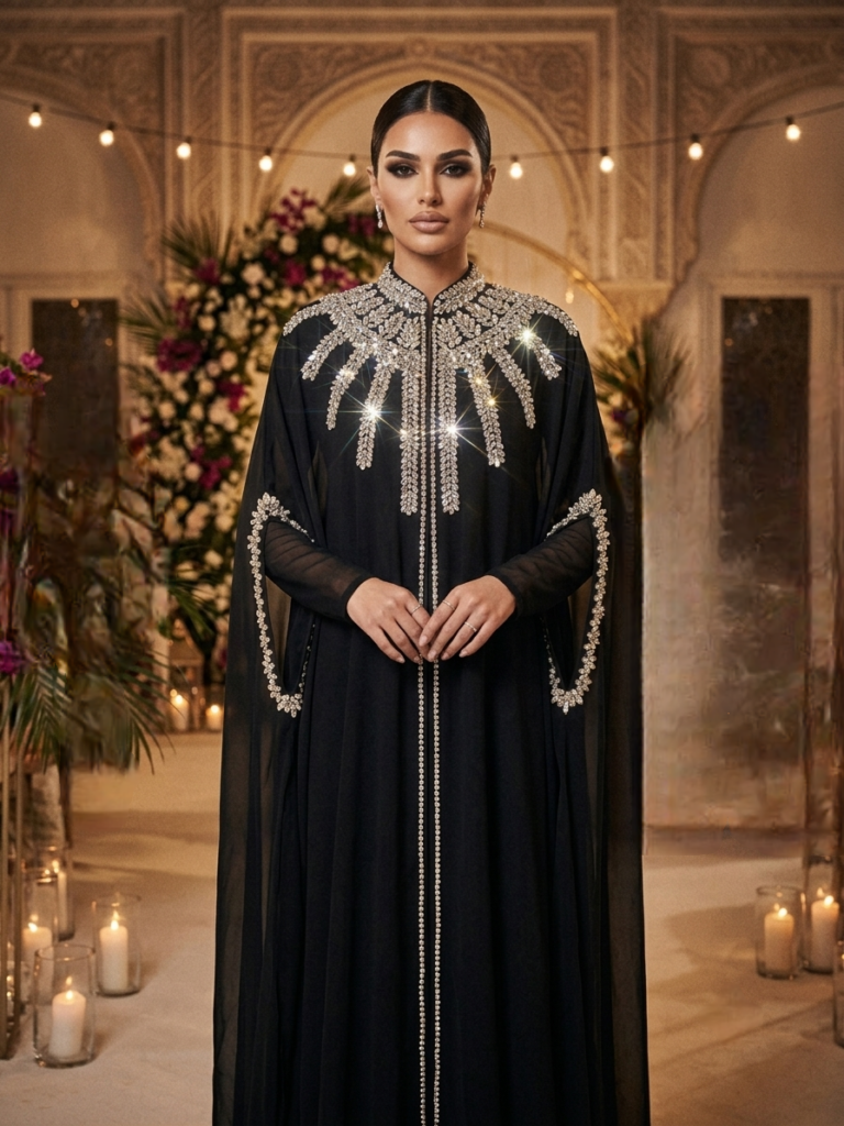 Crystal Chiffon Abaya