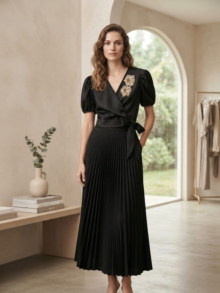 Black Evening Crop