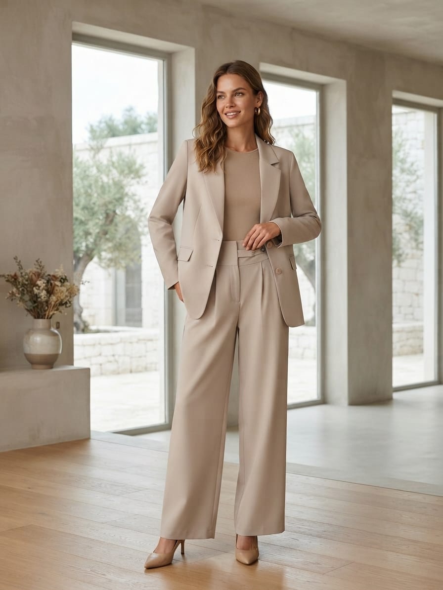 Blazer Beige Set