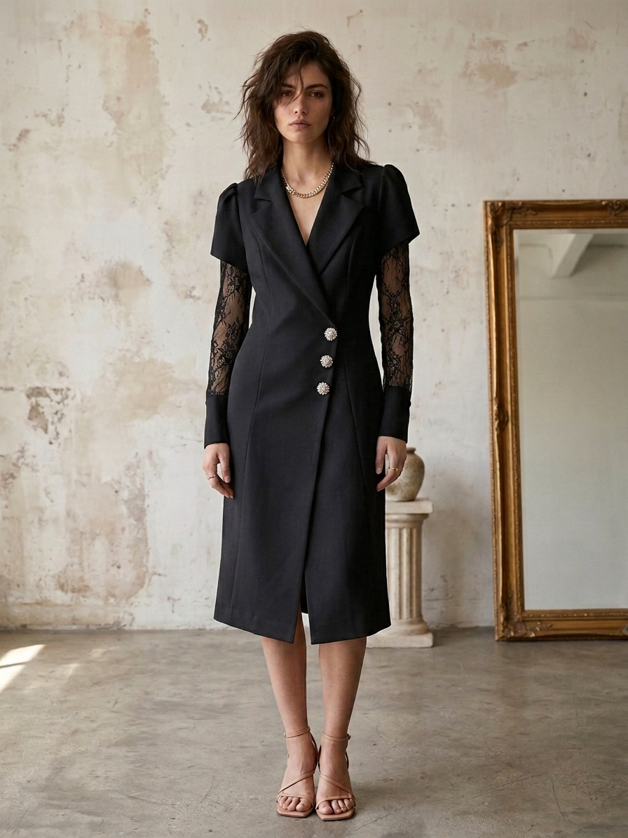 Blazer Dress Black