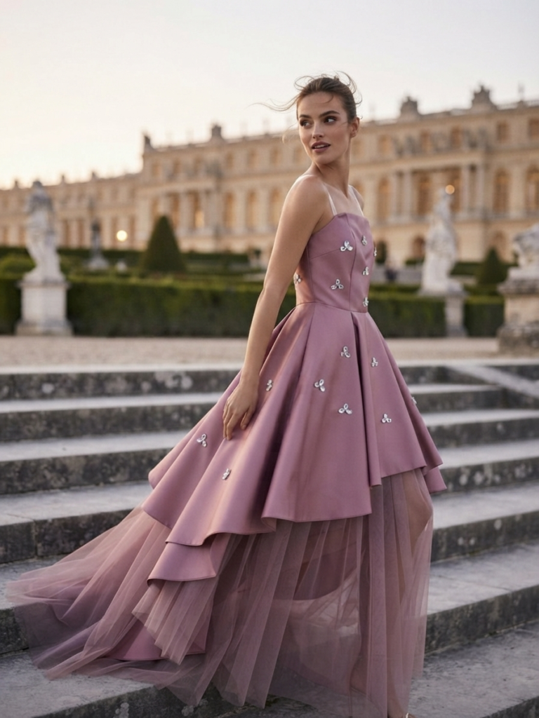 Exquisite Purple Gown