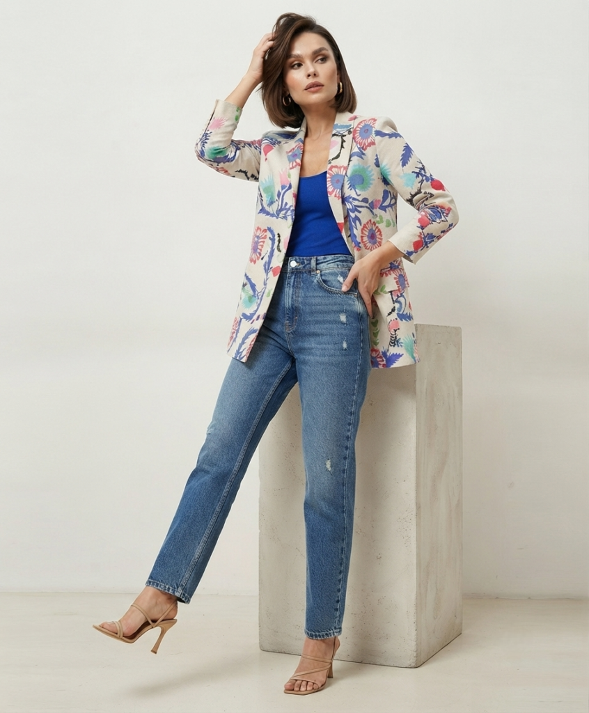 floral blazer