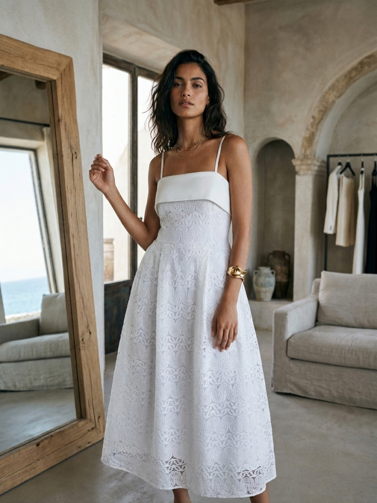 lace white dress