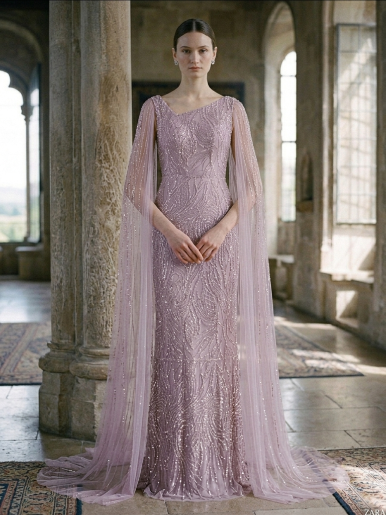 Lilac Evening Gown
