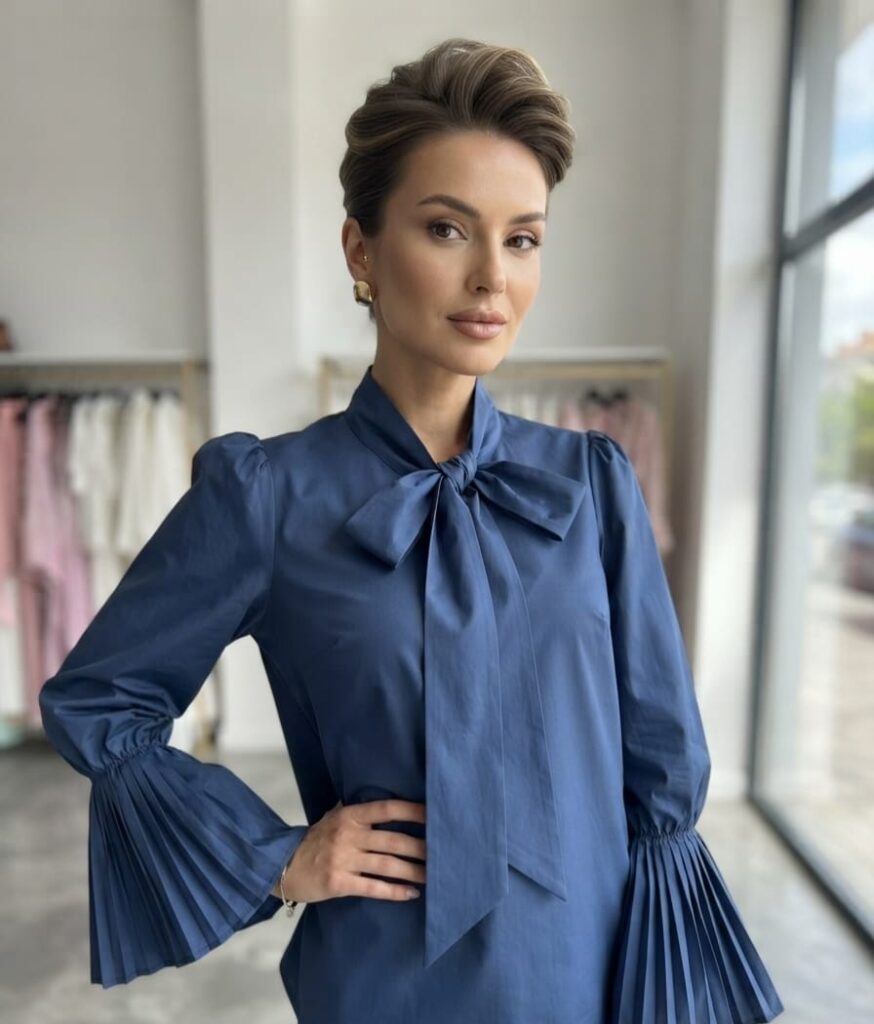 Navy fancy shirt