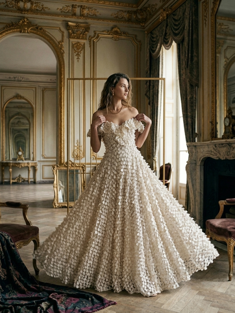 Petals Ivory Gown