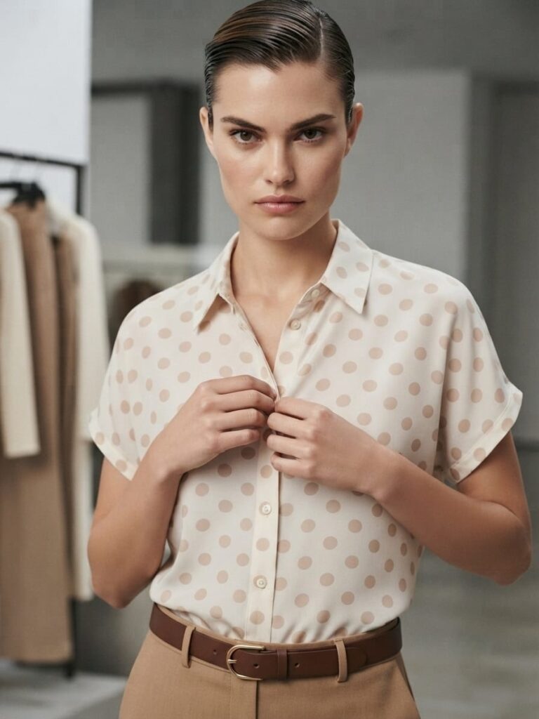Polka-Dot Blouse