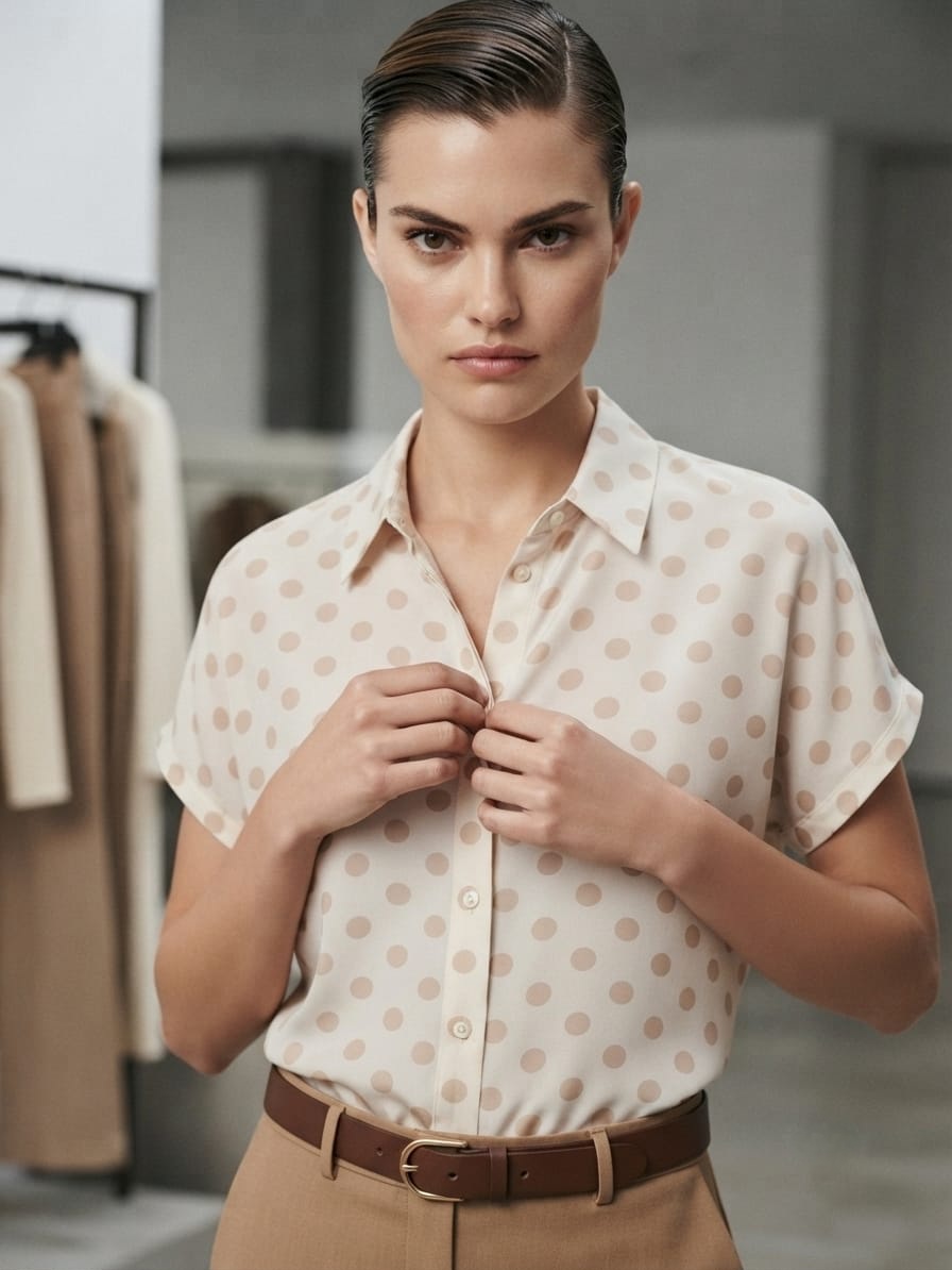 Polka-Dot Blouse