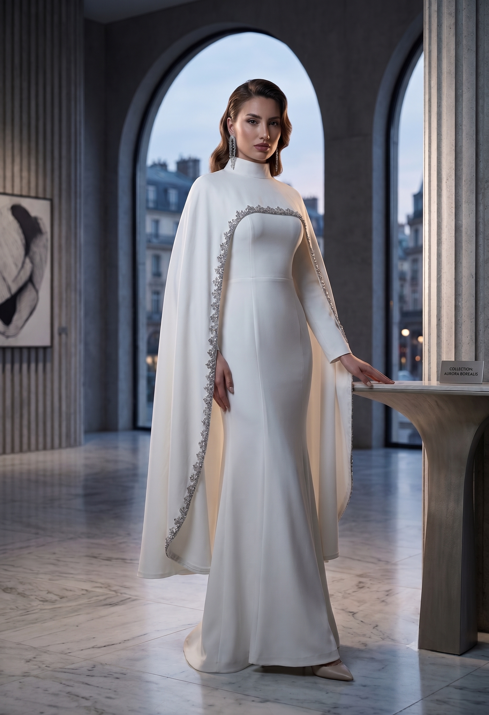royal white gown
