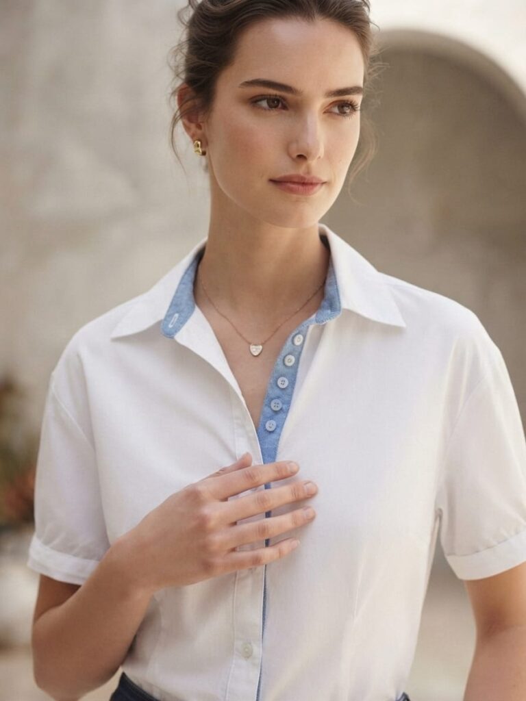 Shirt With Blue